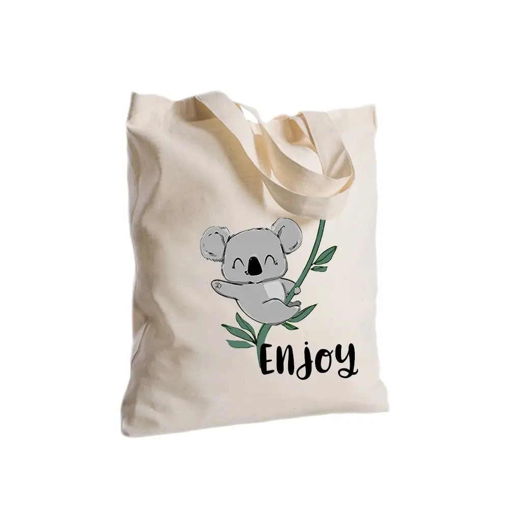 Borsa Shopper Koala in Tessuto Personalizzabile 2pz