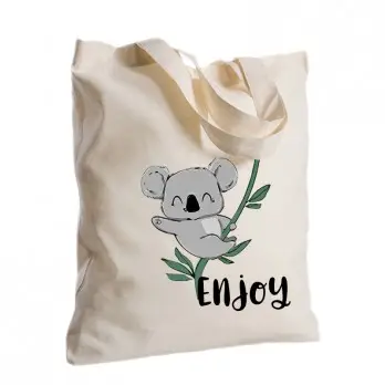 Borsa Shopper Koala in Tessuto Personalizzabile 2pz