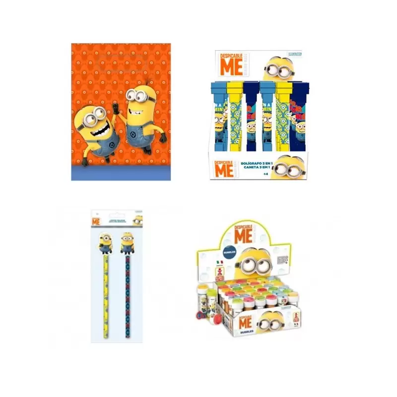 6 REGALINI DOPO FESTA CATTIVISSIMO ME GADGET COMPLEANNO PARTY PENNE MATITE BOLLE
