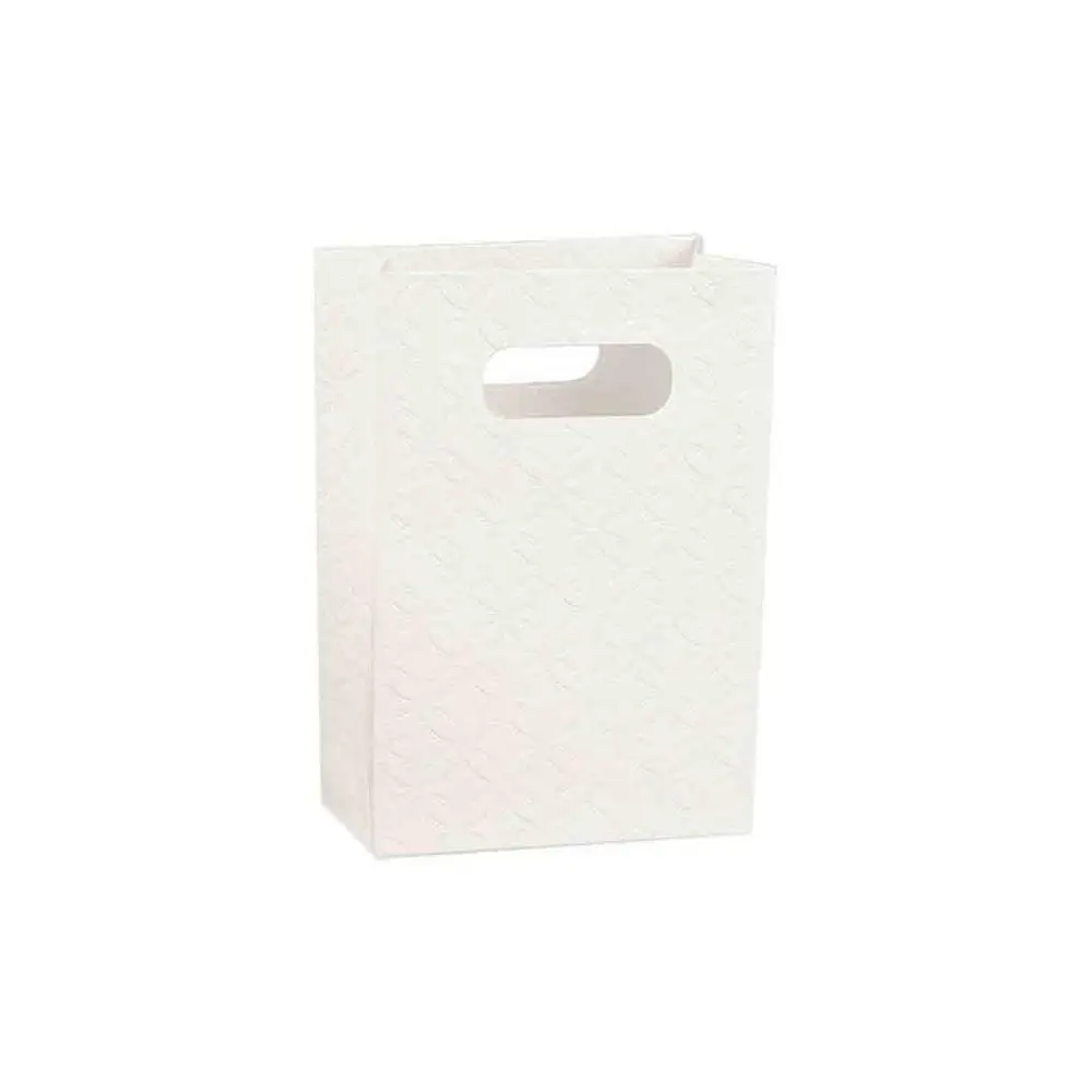 Shopper per bomboniere matelassè bianco 125 x 65 x 180 mm 17294
