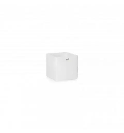 vaso cubo bianco CR35/13W 13,5 x 13,5 cm