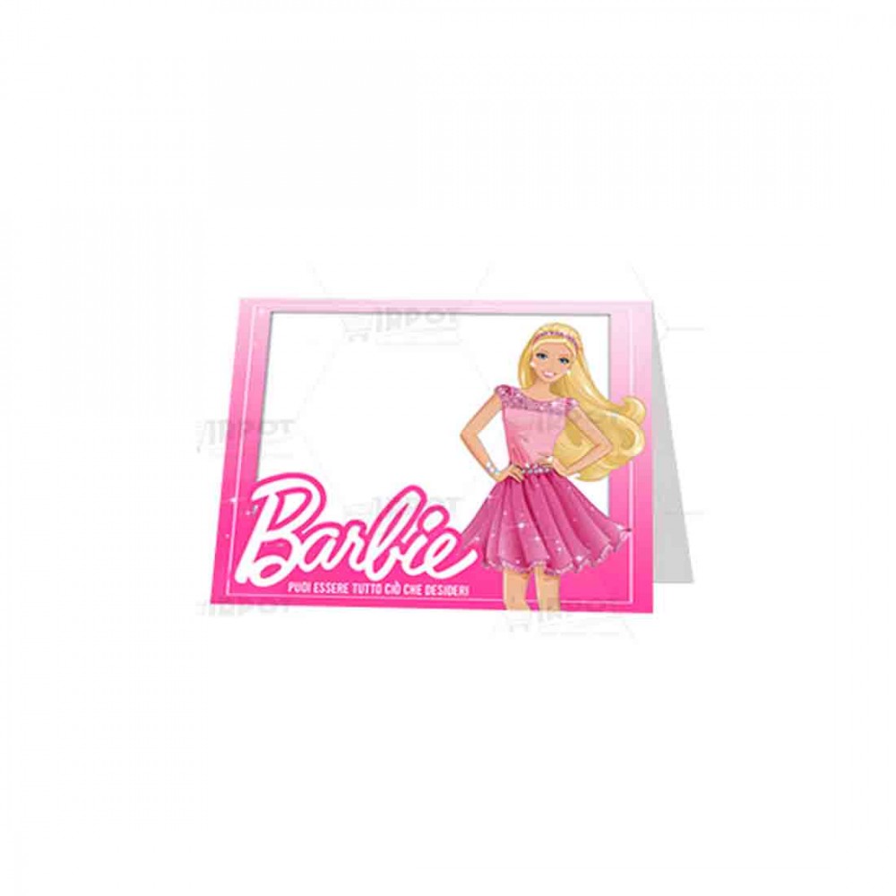 Targhetta Segnaposto Barbie - 9 pz