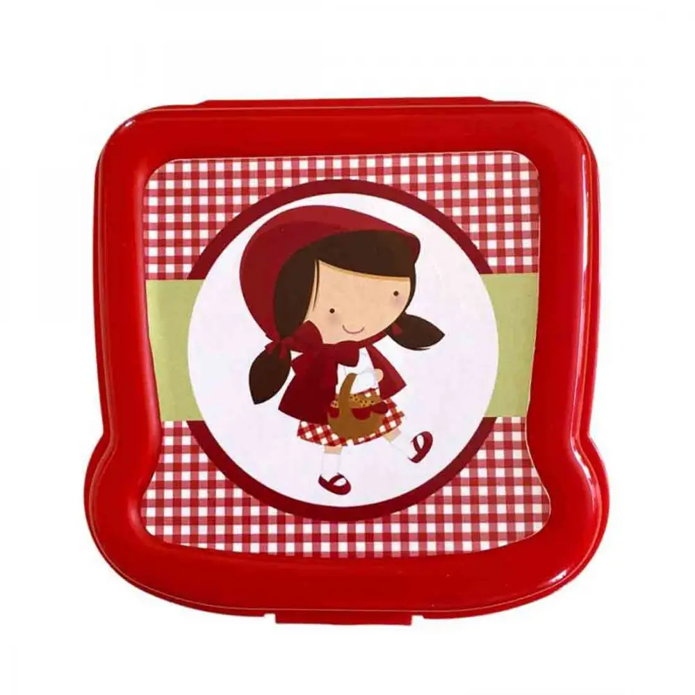 Contenitore porta vivande sandwich Cappuccetto Rosso personalizzabile - 2 pz
