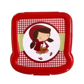 Contenitore porta vivande sandwich Cappuccetto Rosso personalizzabile - 2 pz