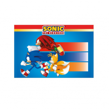 Kit n 81 Addobbi festa Sonic con sagoma polistirolo personalizzabile