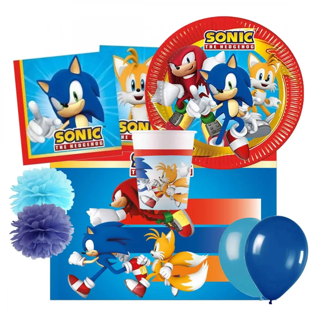 KIT N.49 SONIC - ARTICOLI PER FESTA DI COMPLEANNO