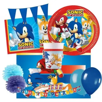 KIT N.55 SONIC - ADDOBBI PER COMPLEANNO