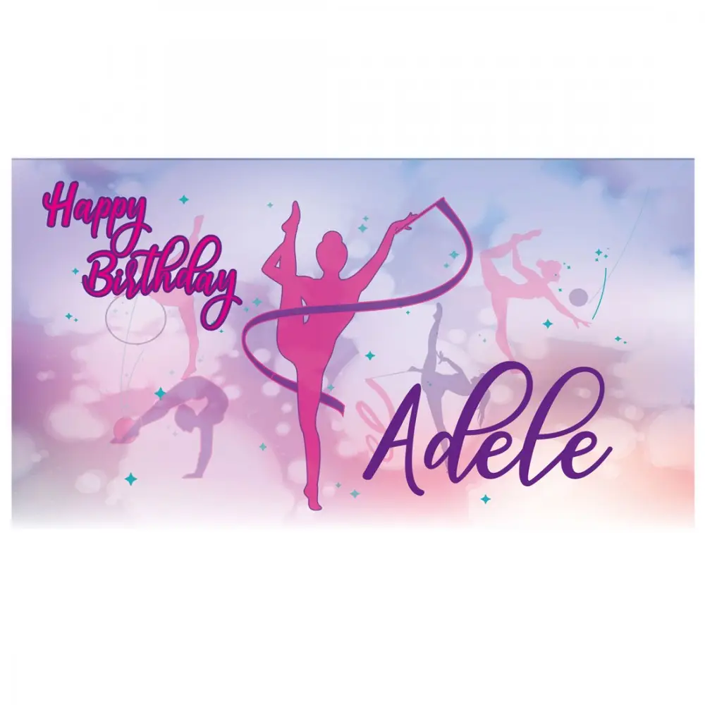 Striscione Banner Ginnastica Artistica Personalizzabile in pvc 100cmx50cm