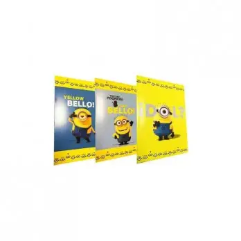 1 quaderno a quadrettoni 10 mm 1-2 elementare Cattivissimo me Minions 01671472