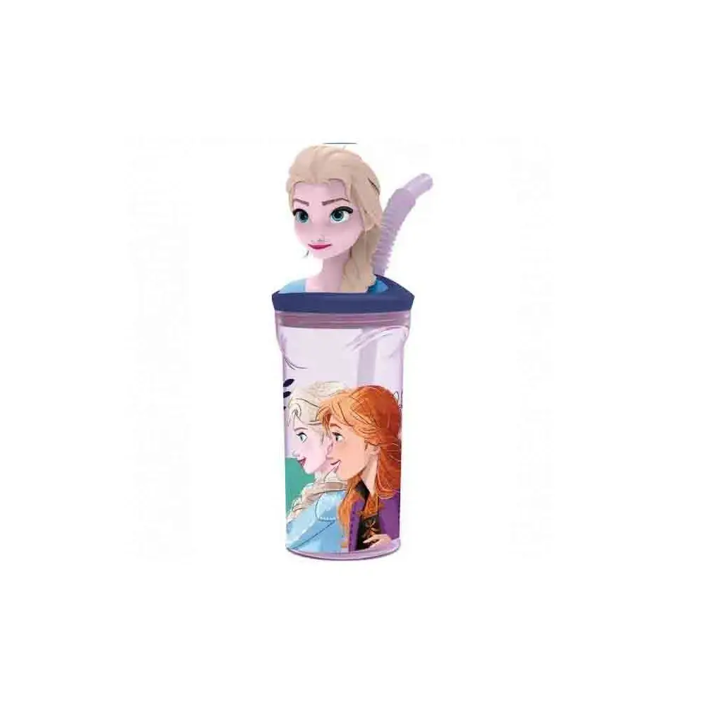 borraccia con cannuccia 3D Frozen 74266