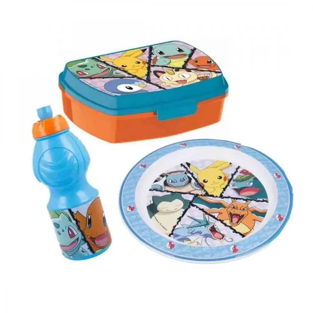 SET MERENDA POKEMON CON PIATTO