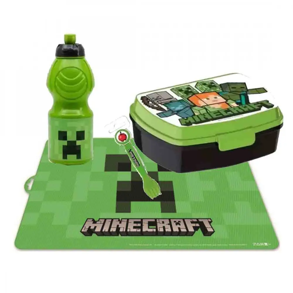 SET MERENDA MINECRAFT CON POSATE