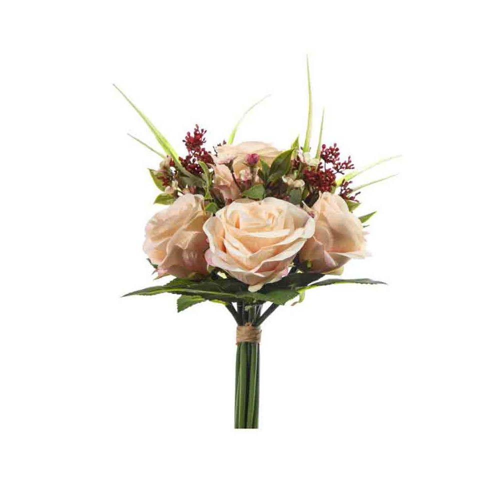 bouquet rose pesca 33 cm A27533/PCH