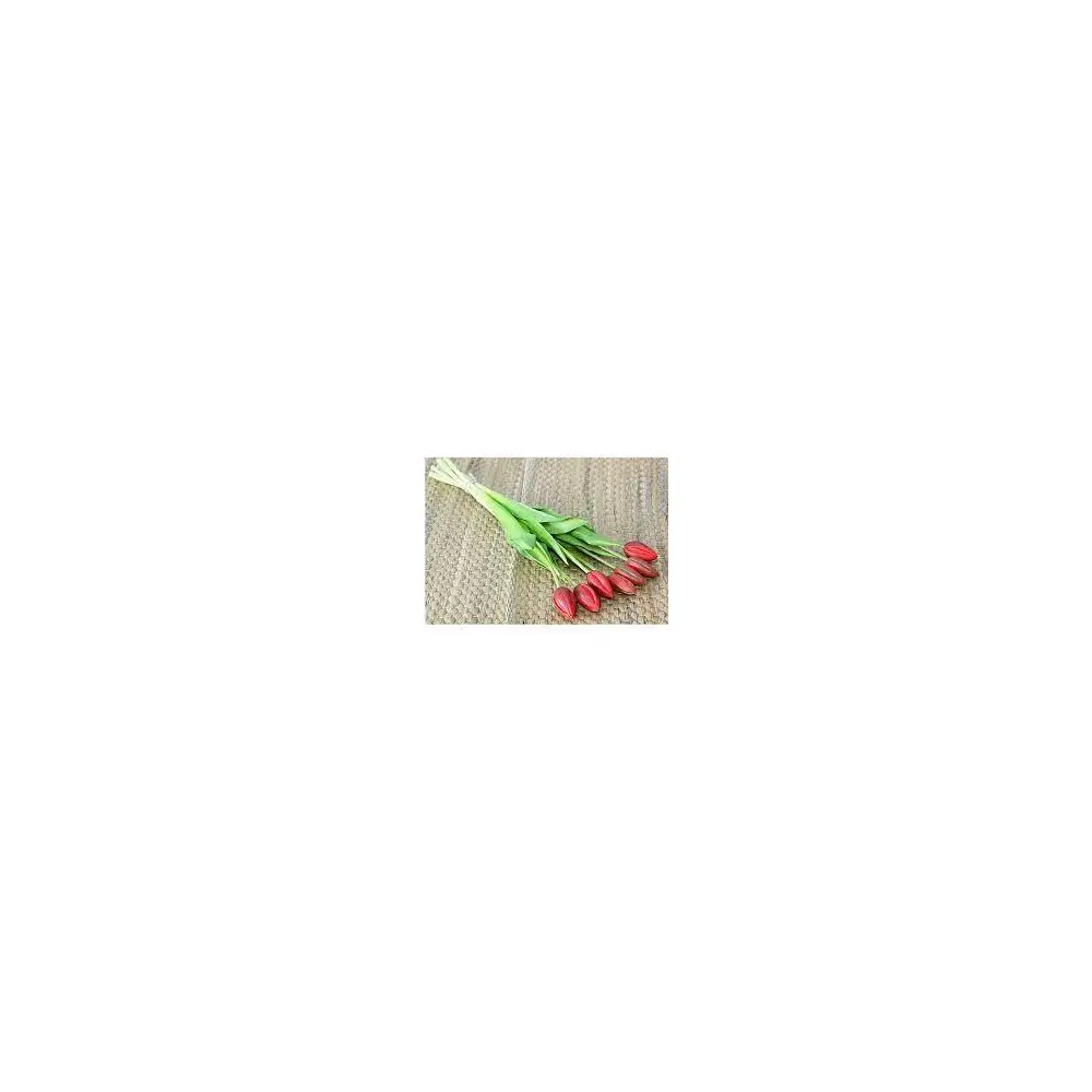 mazzo di tulipani artificiali 7 pz. red black real touch TI-15930055-134