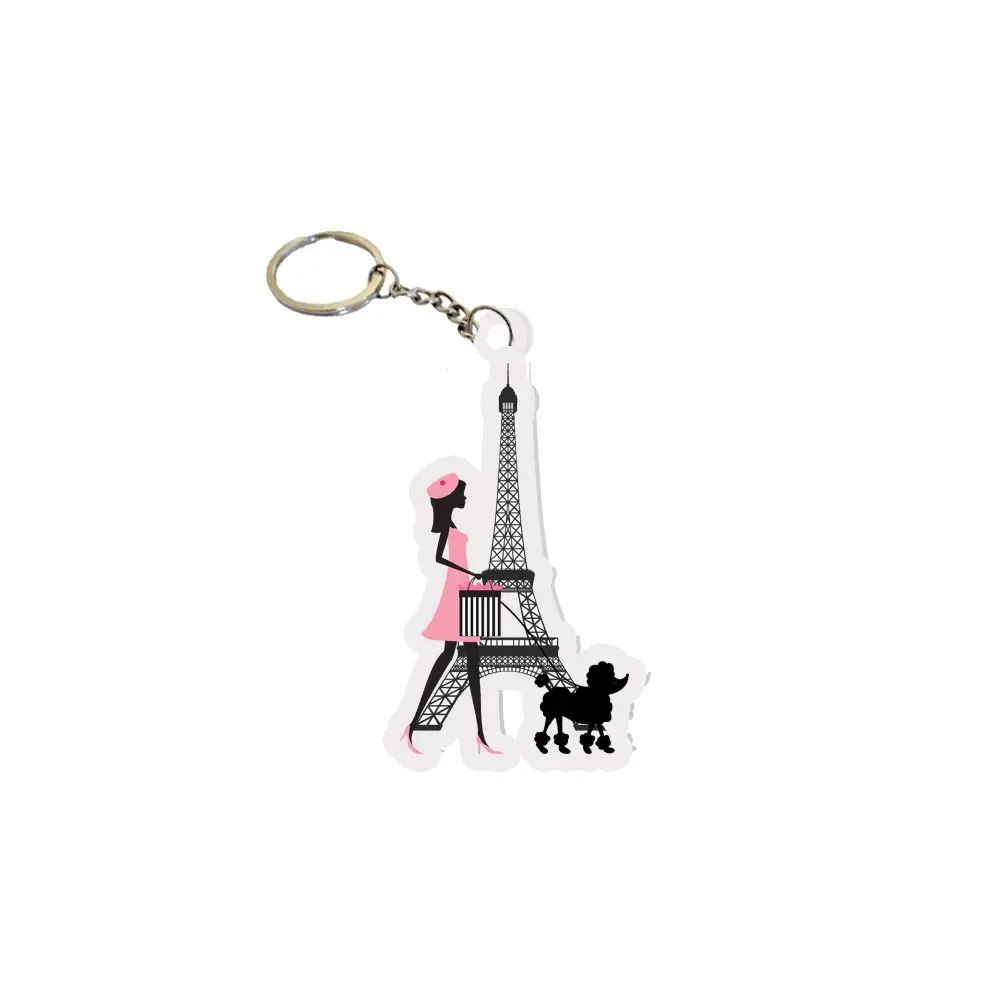 Portachiavi in Plexiglass Paris  - 10 pz