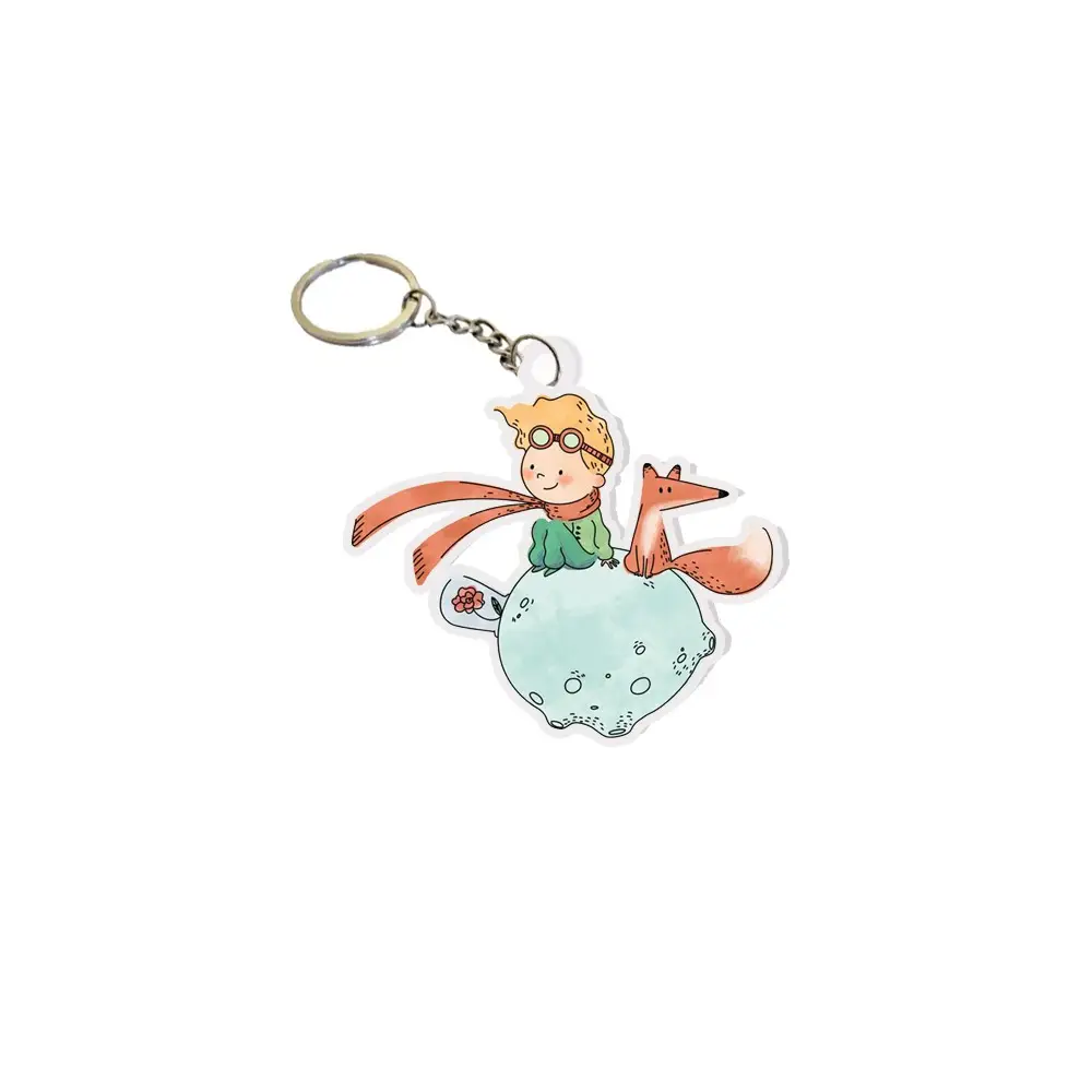 Portachiavi in plexiglass piccolo principe new - 10 pz