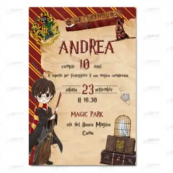 Inviti Harry Potter personalizzabili – 20 pz