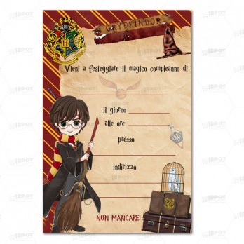 Invito di carta Harry Potter - 30 pz