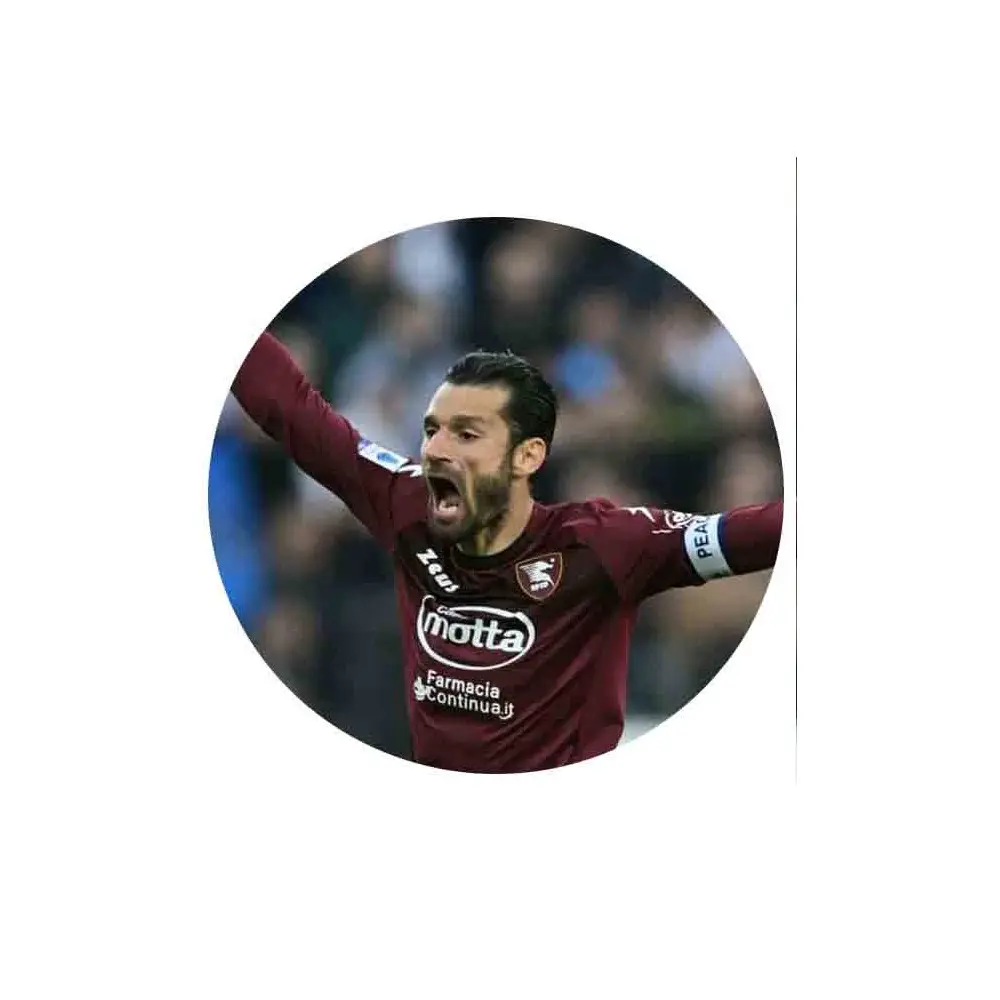 Cialda calcio Salernitana Antonio Candreva personalizzabile