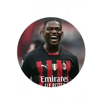 Cialda calcio Milan Rafael Leao personalizzabile
