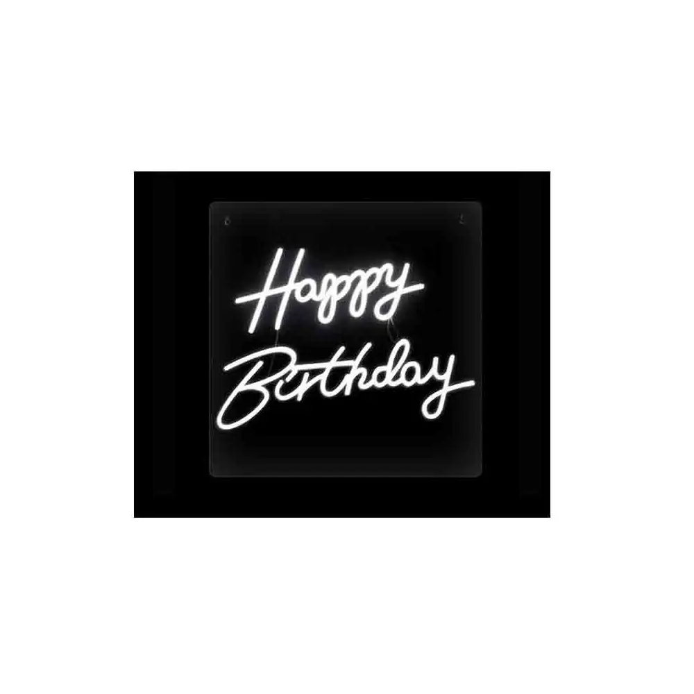 Pannello scritta led Happy Birthday 50 x 50 cm  BA-23235