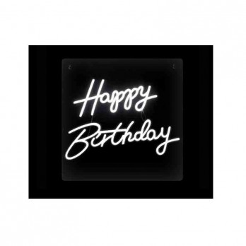Pannello scritta led Happy Birthday 50 x 50 cm  BA-23235