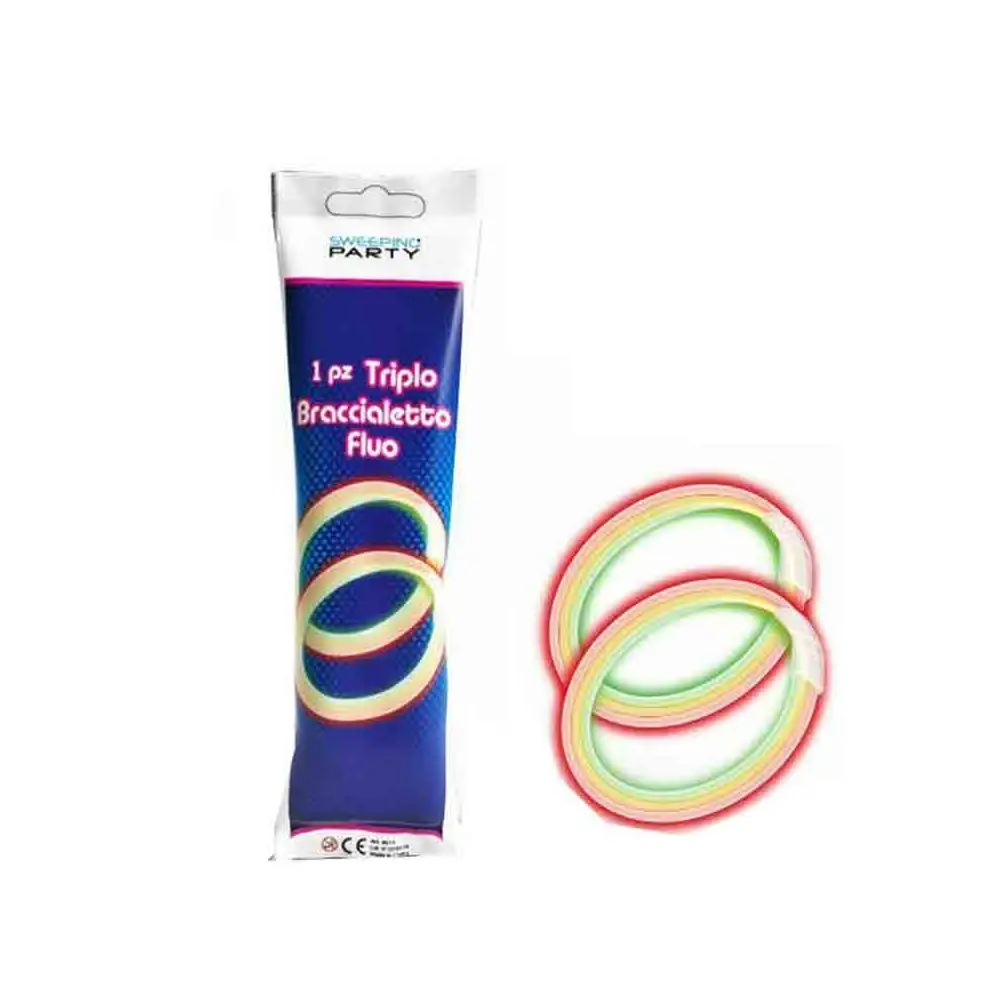triplo braccialetto fluo 1 pz 8610