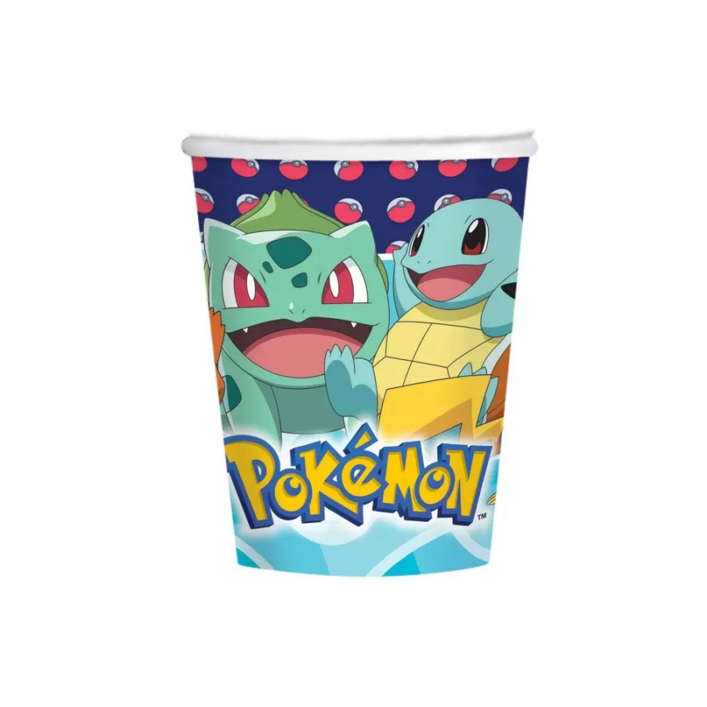 Kit n 81 Addobbi festa Pokemon con sagoma polistirolo personalizzabile