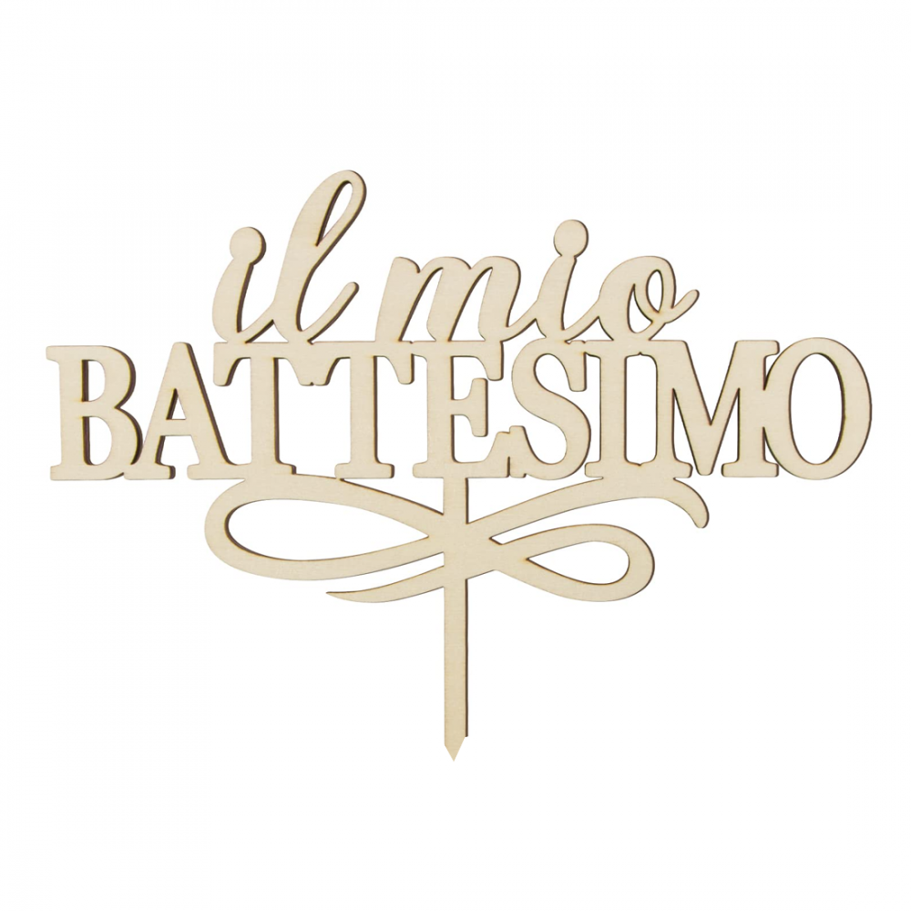 Cake Topper In Legno One - : Incisione E Taglio Laser - Foto 5