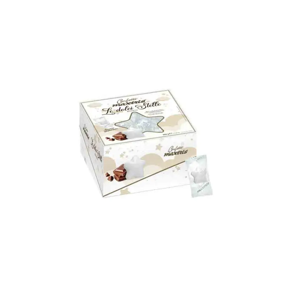 Maxtris Le Dolci Stelle bianco Incartati In Vassoio 500 Gr - VSTEB500
