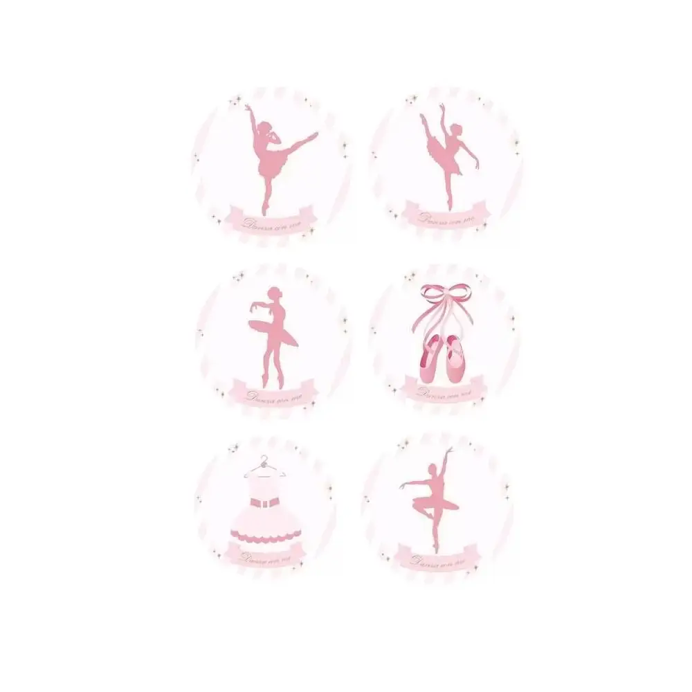 Adesivo tondo Ballerina 3,5 cm