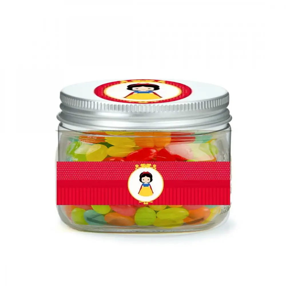 BARATTOLINI CON JELLY BEANS A TEMA BIANCANEVE – 10 PZ