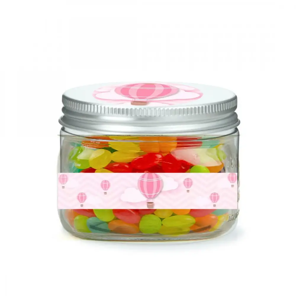 BARATTOLINI MONGOLFIERA ROSA CON JELLY BEANS - 10 PZ