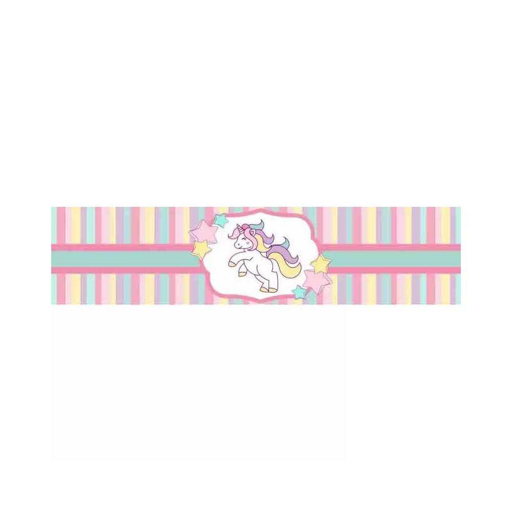Stickers adesivo unicorno per barattolini