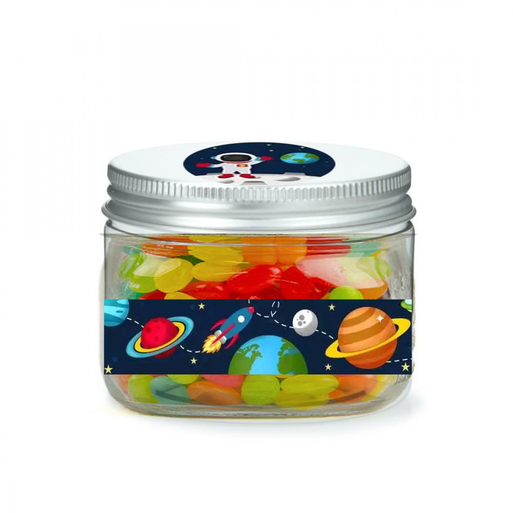 BARATTOLINI CON JELLY BENS A TEMA SPACE PARTY - 10 PZ