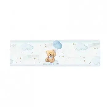 Stickers adesivo Teddy Celeste per barattolini