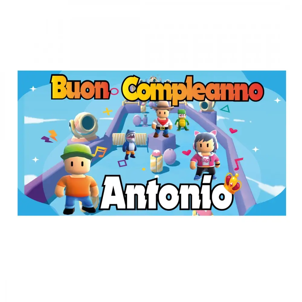 Striscione Banner Stumble Guys Personalizzabile