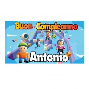 Striscione Banner Stumble Guys Personalizzabile