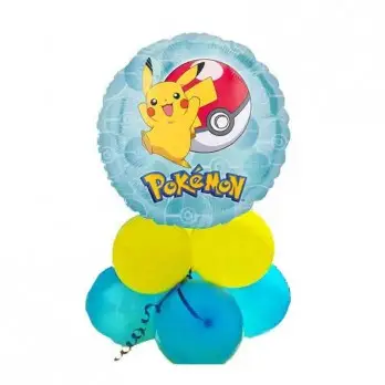 Set allestimento tavola torta Pokemon con Banner Personalizzabile