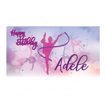 Set allestimento tavola torta Ginnastica Artistica e con Banner Personalizzabile