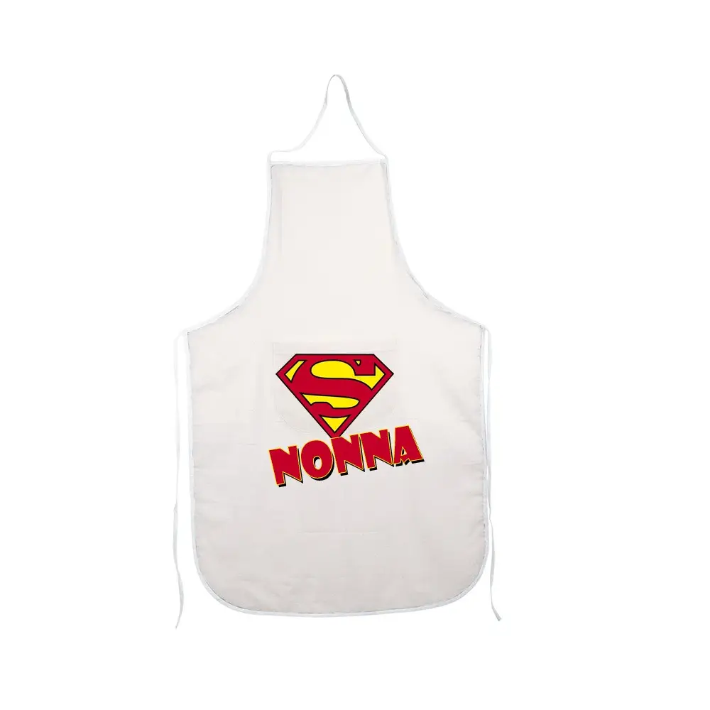 Grembiule in cotone personalizzabile Super Nonna