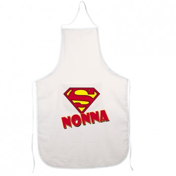 Grembiule in cotone personalizzabile Super Nonna