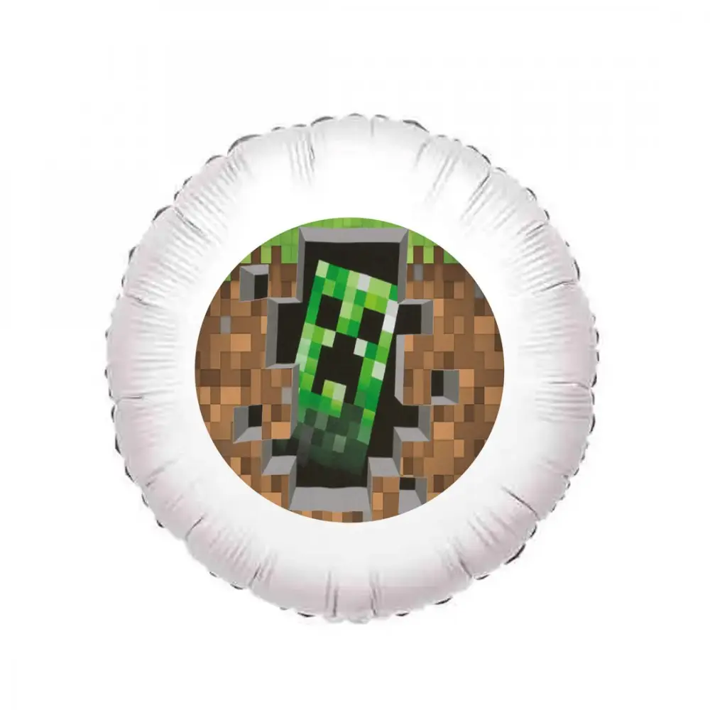 Palloncino foil stampa Minecraft