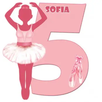 Sagoma in polistirolo Ballerina Danza Classica Personalizzabile