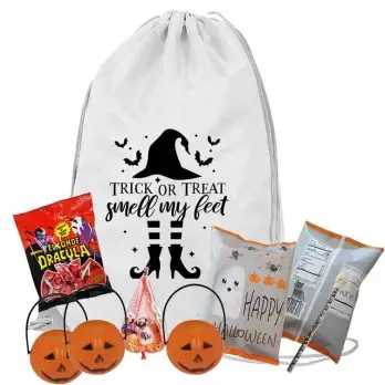 Set Sacca con stampa Halloween per dolcetto o scherzetto