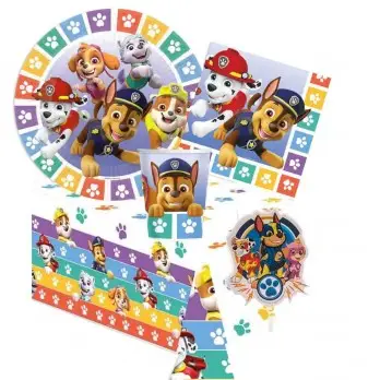 KIT N 24 PAW PATROL COORDINATO TAVOLA COMPLEANNO