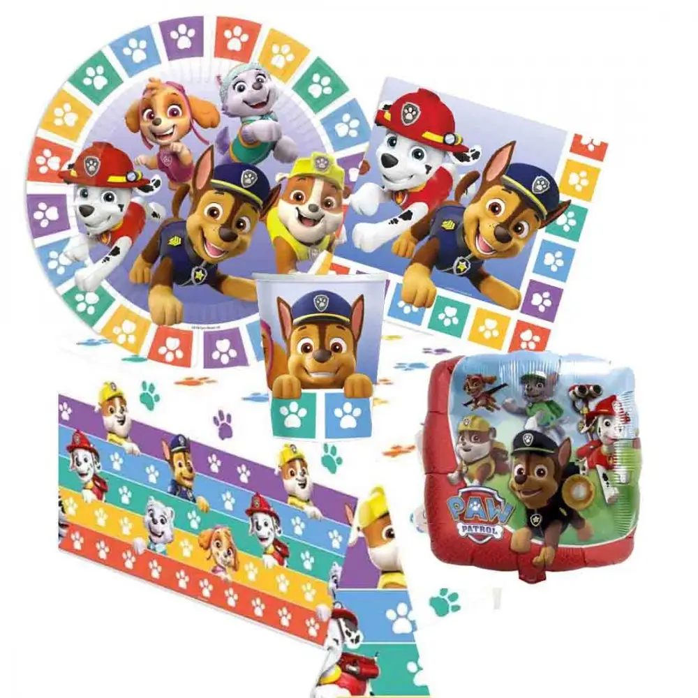 KIT N.10 PAW PATROL CON PALLONCINO FOIL