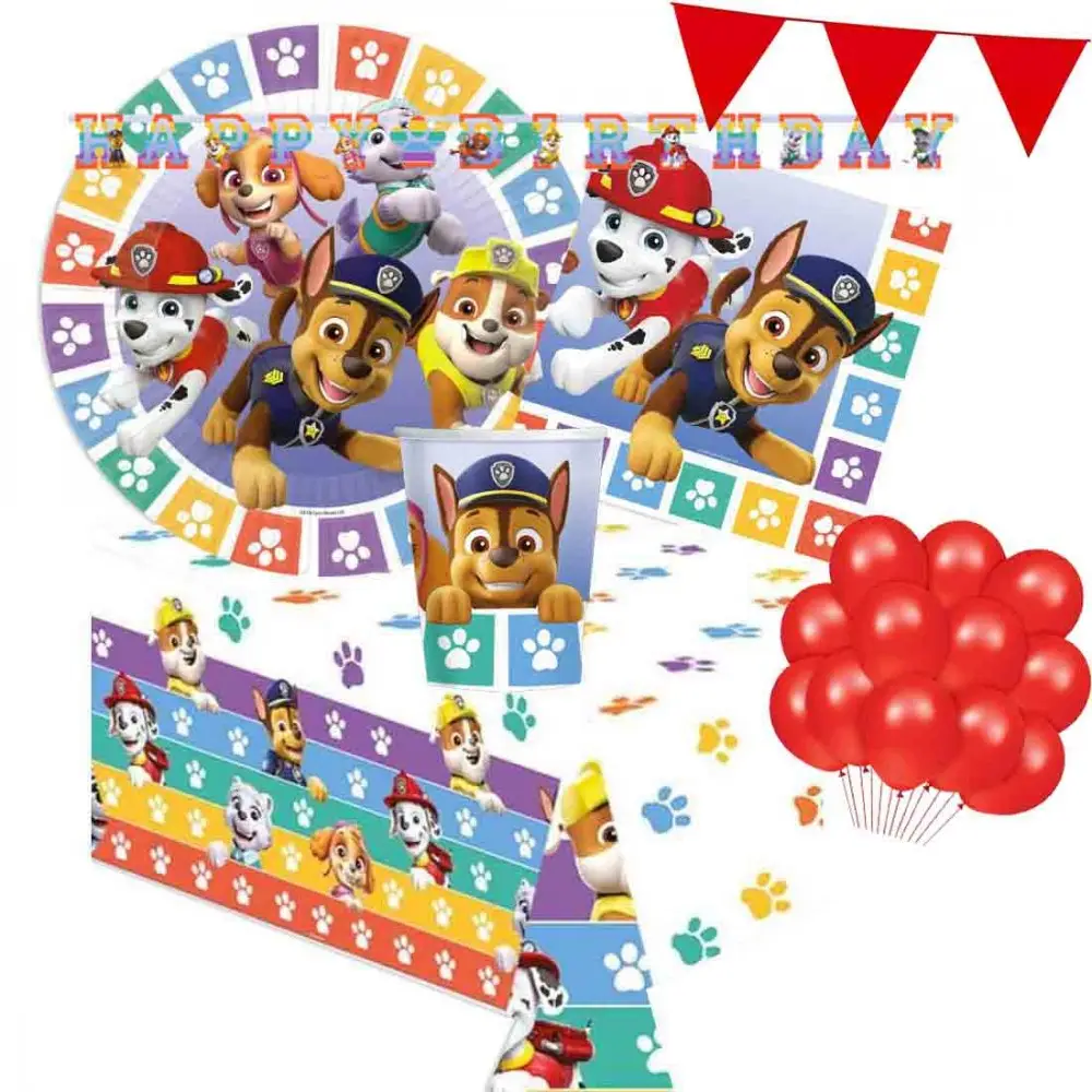 KIT N.27 PAW PATROL COORDINATO TAVOLA COMPLETO