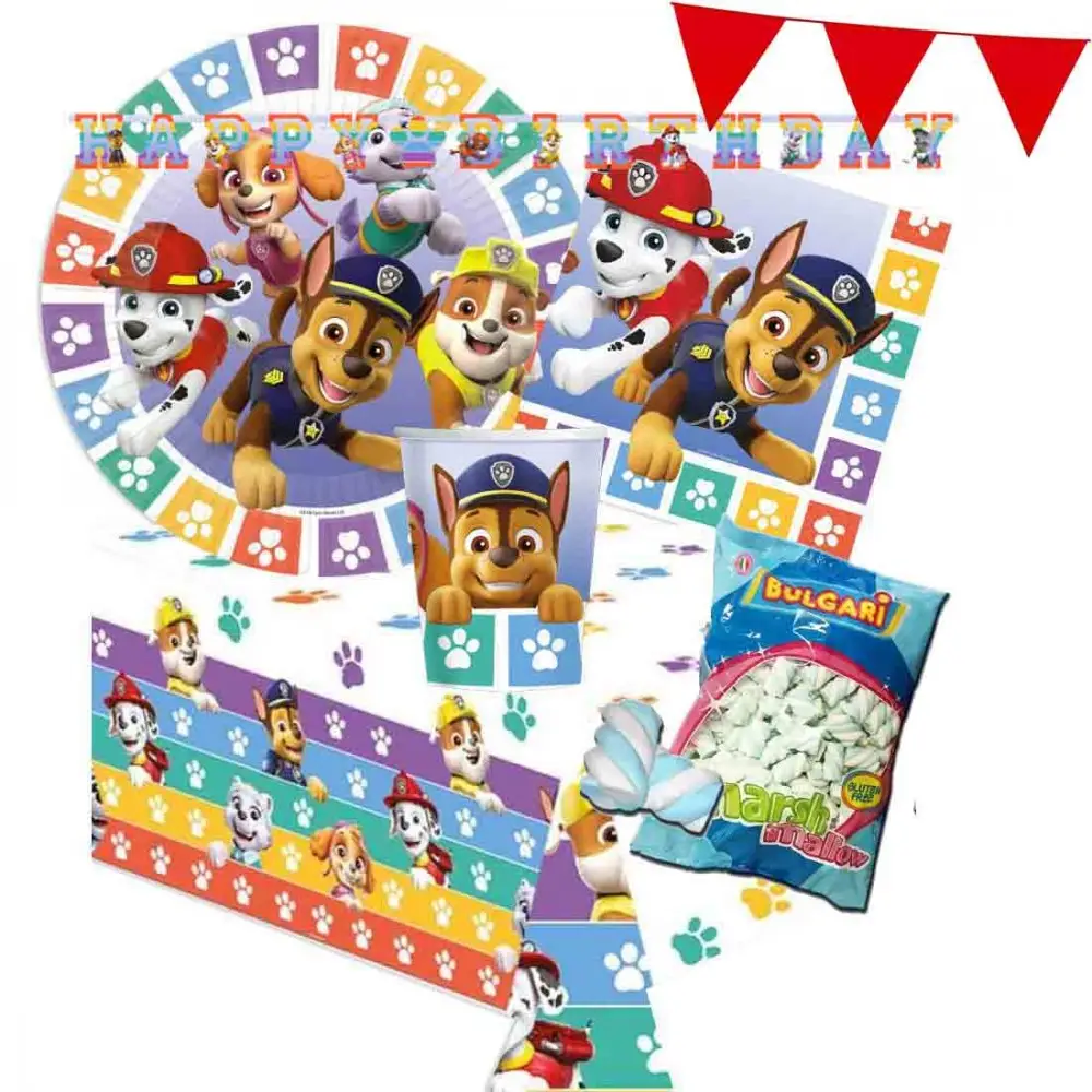 KIT N.51 PAW PATROL COORDINATO + MARSHMALLOW