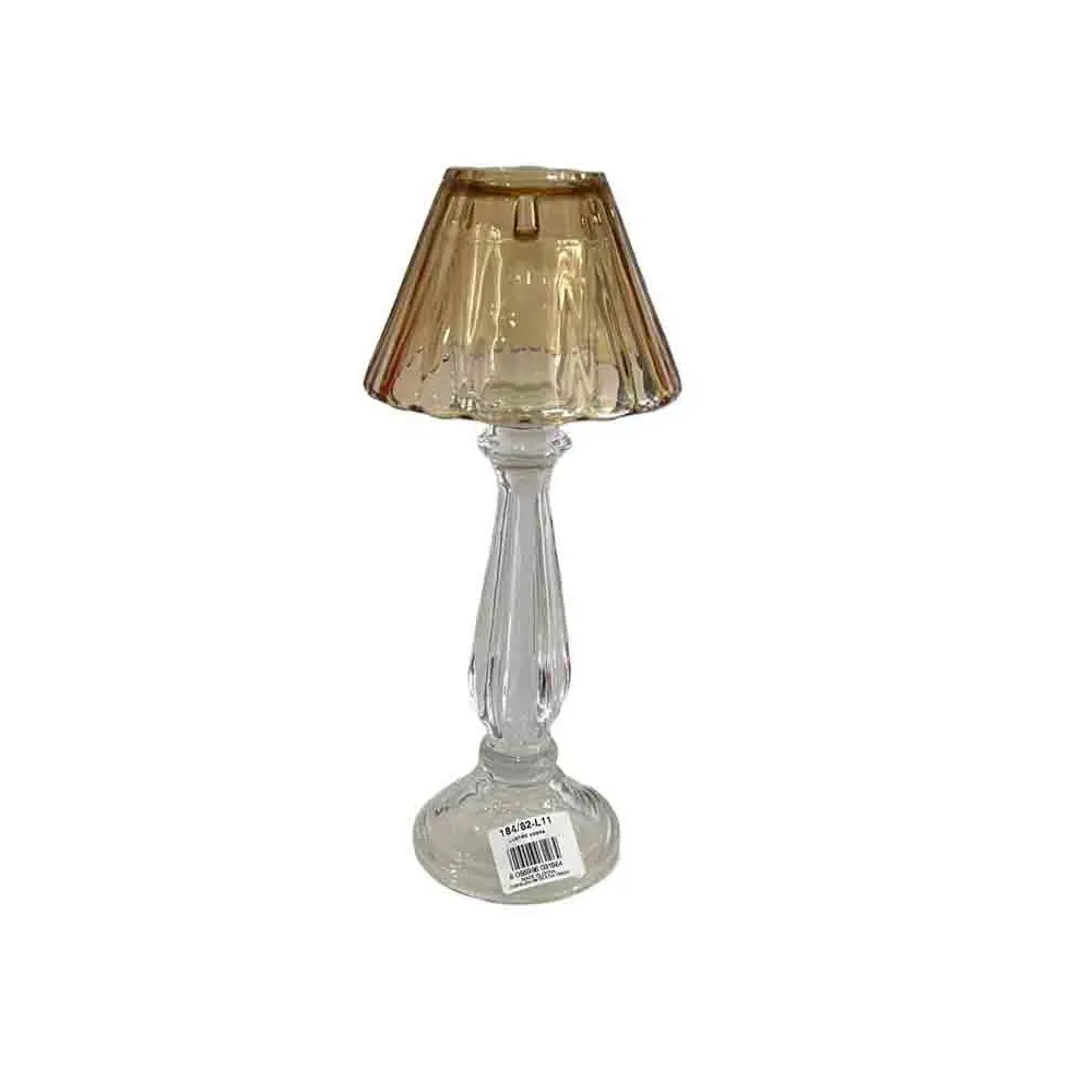 Porta candele ambra shaola h 31 x 13 cm FR252/30/L11  184/62-L11